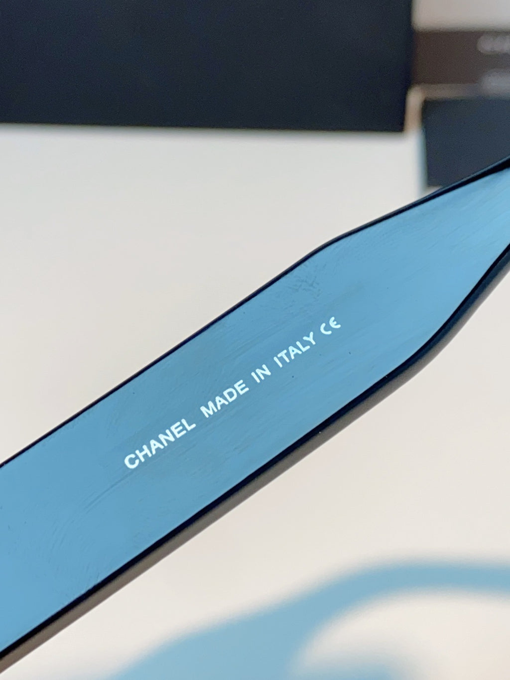 Chanel Oval Black Lens Sunglasses for Women - detail image 8