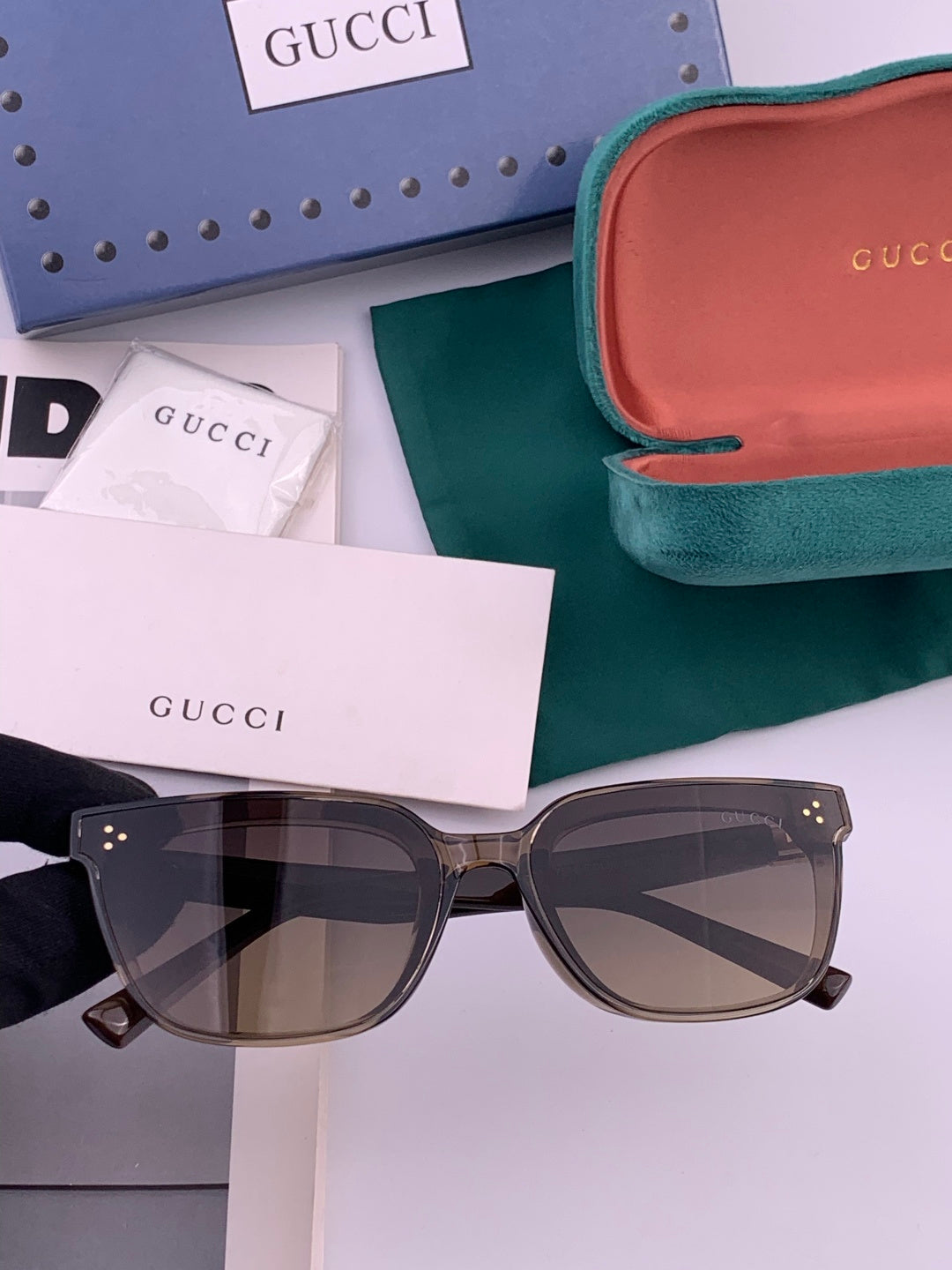 Gucci G6761 Polarized Square Black Lens Sunglasses for Men & Women - 132268