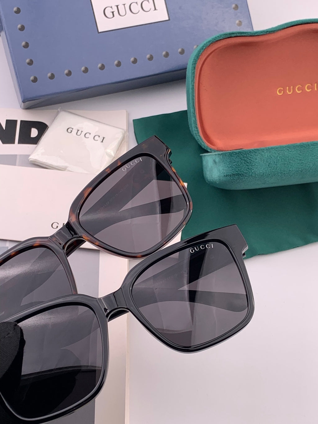 Gucci G4234 Polarized Square Gold Lens Sunglasses for Men & Women - 132267 - detail image 4