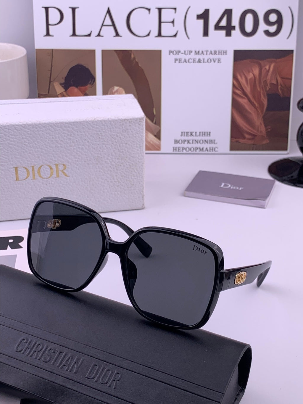 Dior D3510 Polarized Fashion Black Lens Sunglasses for Men & Women - 132409 - detail image 3