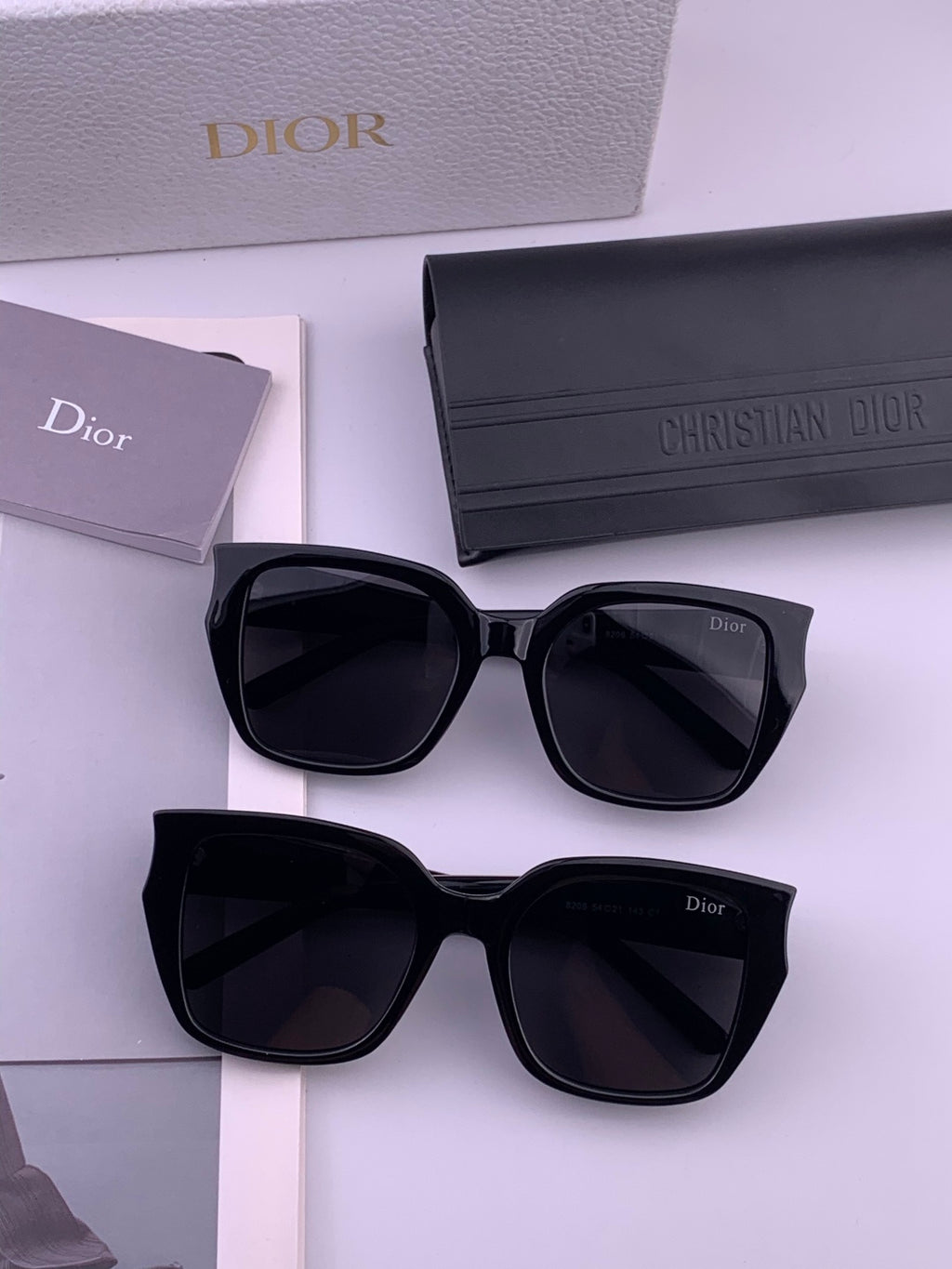 Dior CD6820 Polarized Square Black Lens Sunglasses for Women - 132408 - detail image 7