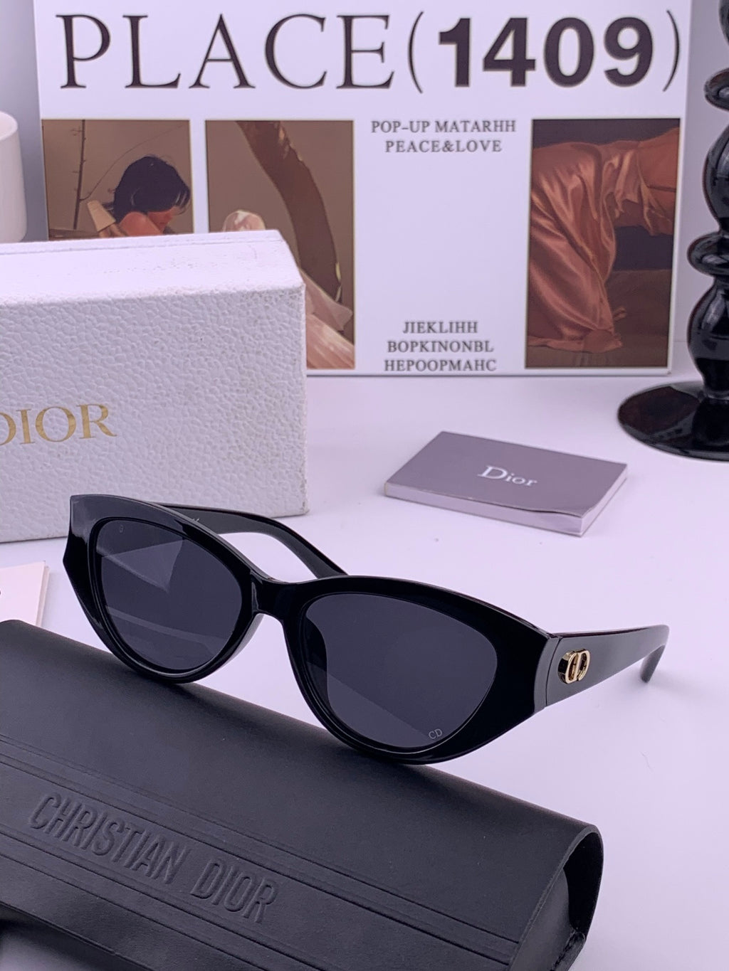 Dior D0293 Fashion Black Lens Sunglasses for Men & Women - 132407