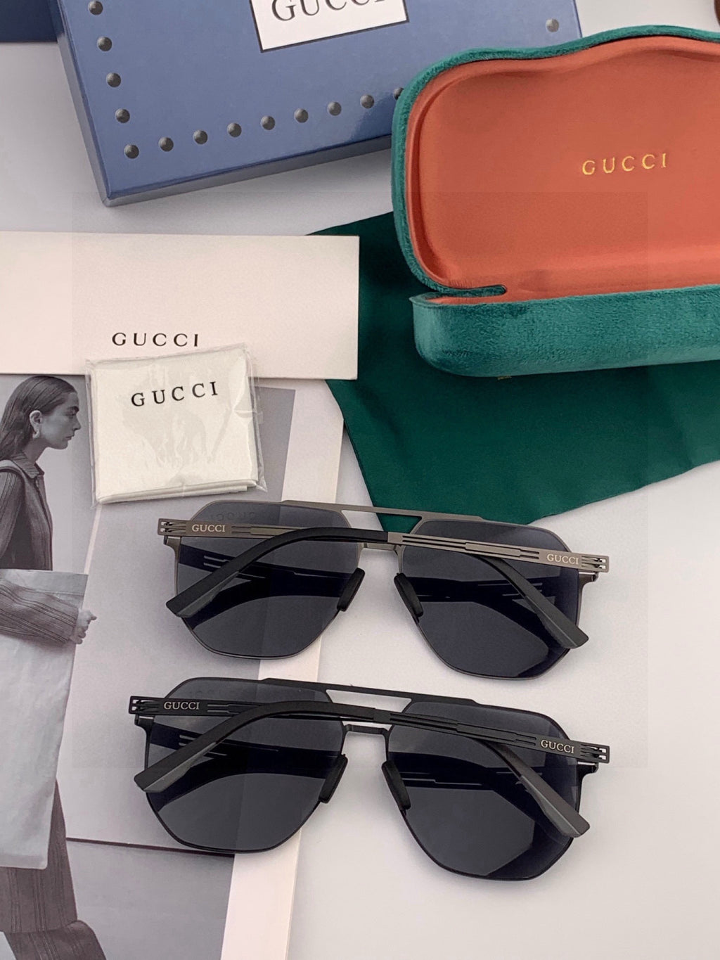 Gucci G611 Polarized Fashion Black Lens Sunglasses for Men & Women - 132271 - detail image 4