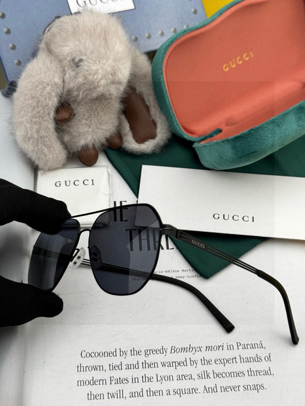Gucci G911 Fashion Gold Lens Sunglasses for Men & Women - 132273 - detail image 6