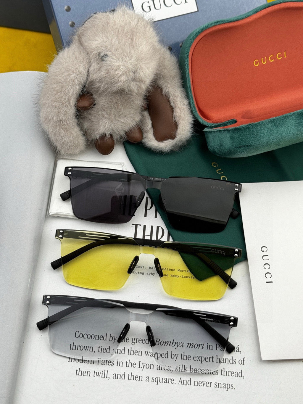 Gucci G910 Polarized Fashion Black Lens Sunglasses for Men & Women - 132274 - detail image 7