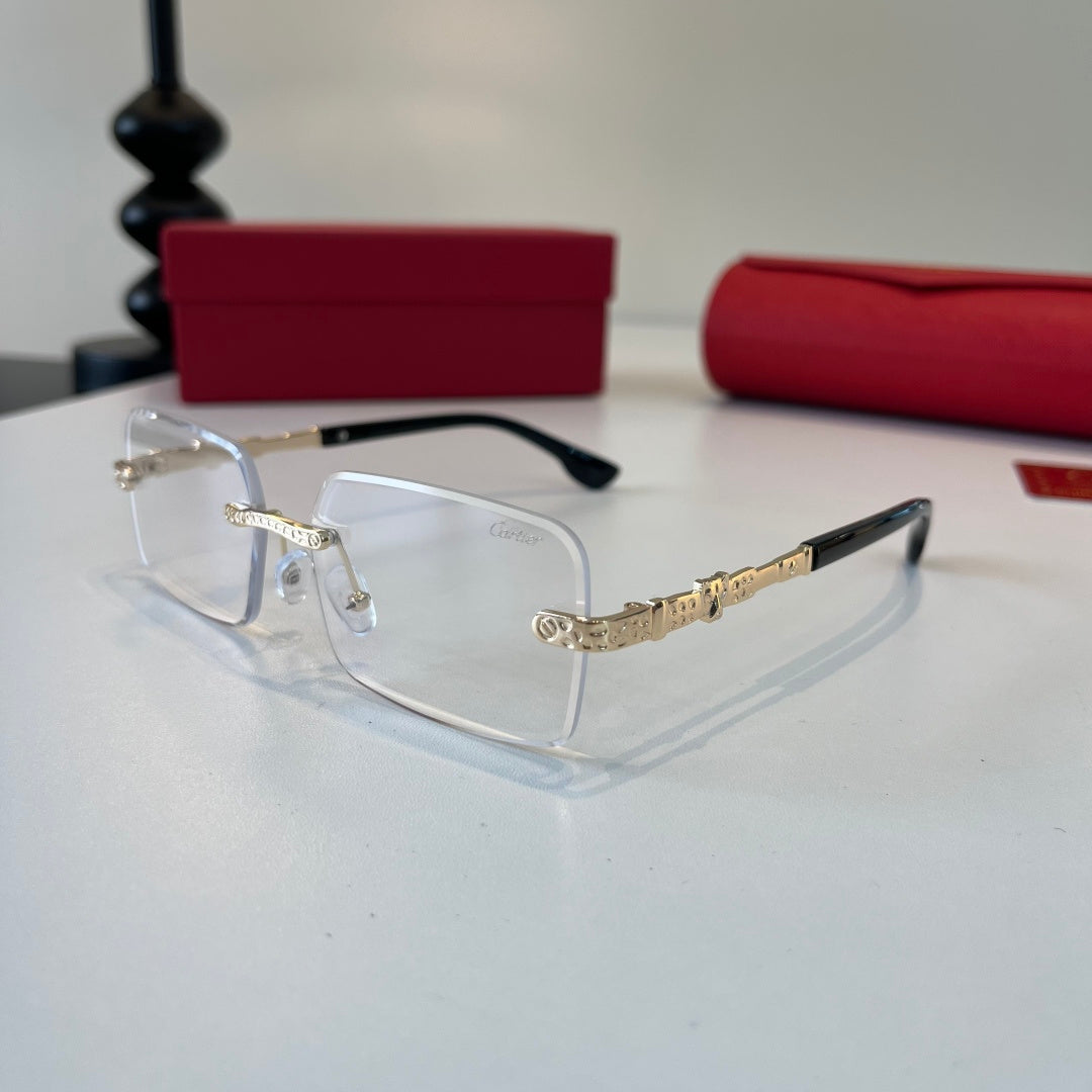 Cartier Lightweight Metal Rimless Silver Lens Sunglasses for Men & Wo - 415988 - detail image 3