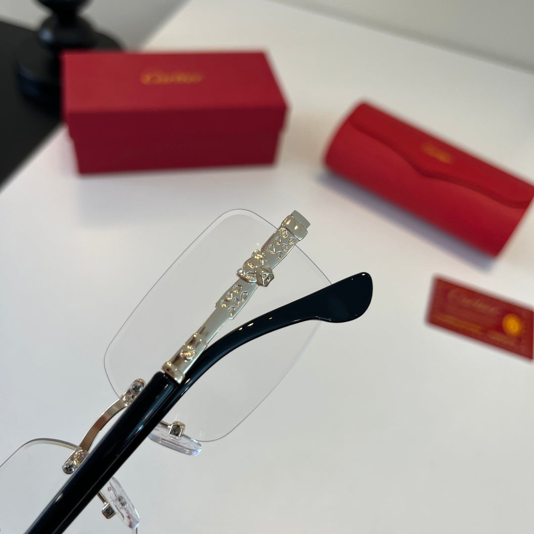Cartier Lightweight Metal Rimless Silver Lens Sunglasses for Men & Wo - 415988 - detail image 7