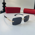 Cartier Lightweight Metal Rimless Silver Lens Sunglasses for Men & Wo - 493704