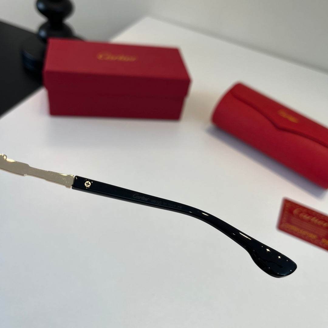 Cartier Lightweight Metal Rimless Silver Lens Sunglasses for Men & Wo - 415990 - detail image 10