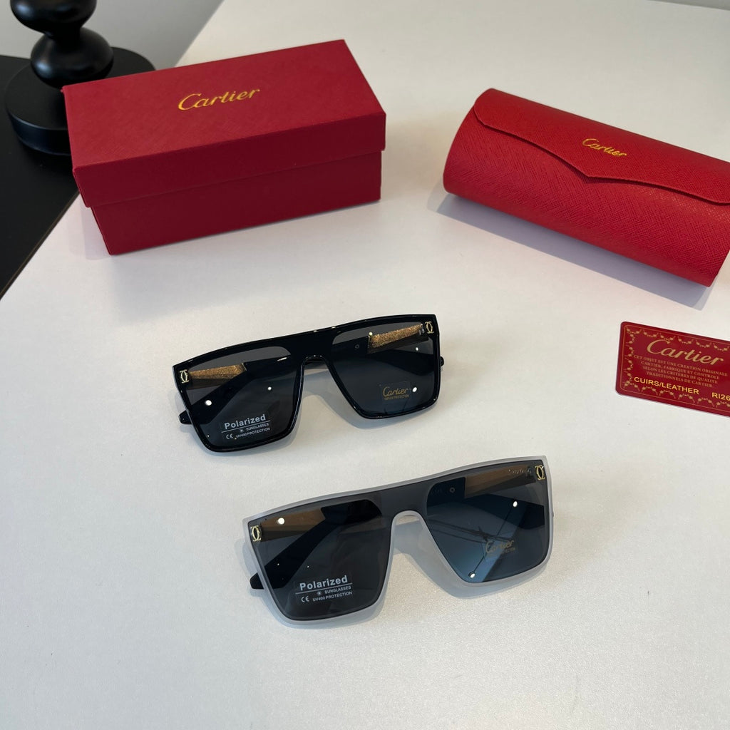 Cartier Lightweight Metal Rimless Black Lens Sunglasses for Men & Wom - 372238 - detail image 11