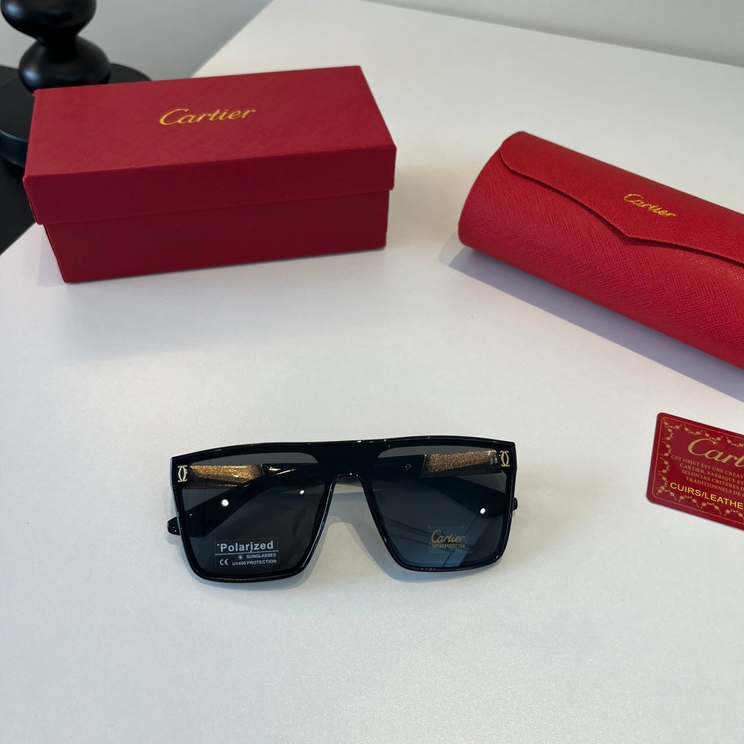 Cartier Lightweight Metal Rimless Black Lens Sunglasses for Men & Wom - 372238 - detail image 4