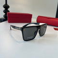 Cartier Lightweight Metal Rimless Black Lens Sunglasses for Men & Wom - 372238