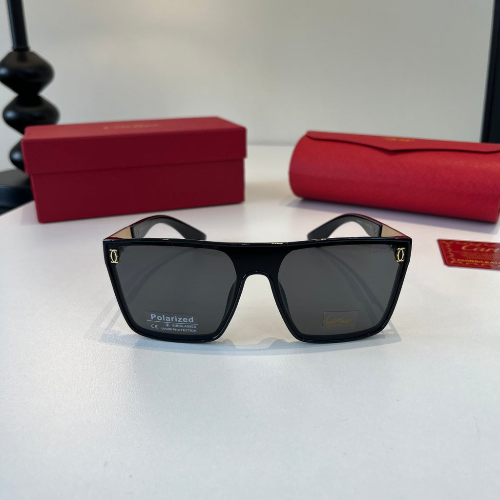 Cartier Lightweight Metal Rimless Black Lens Sunglasses for Men & Wom - 493711 - detail image 2