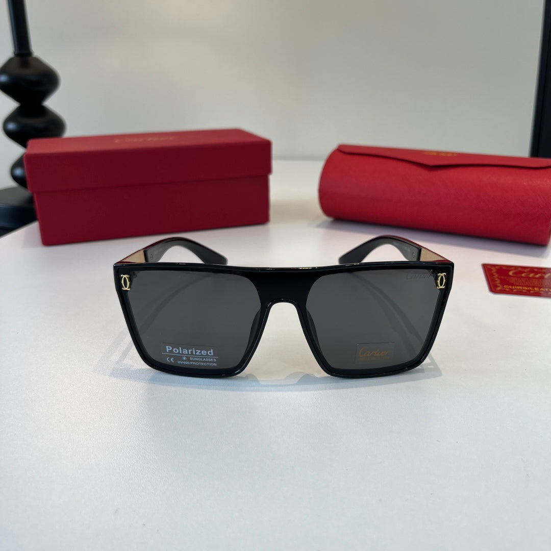 Cartier Lightweight Metal Rimless Black Lens Sunglasses for Men & Wom - 372238 - detail image 2