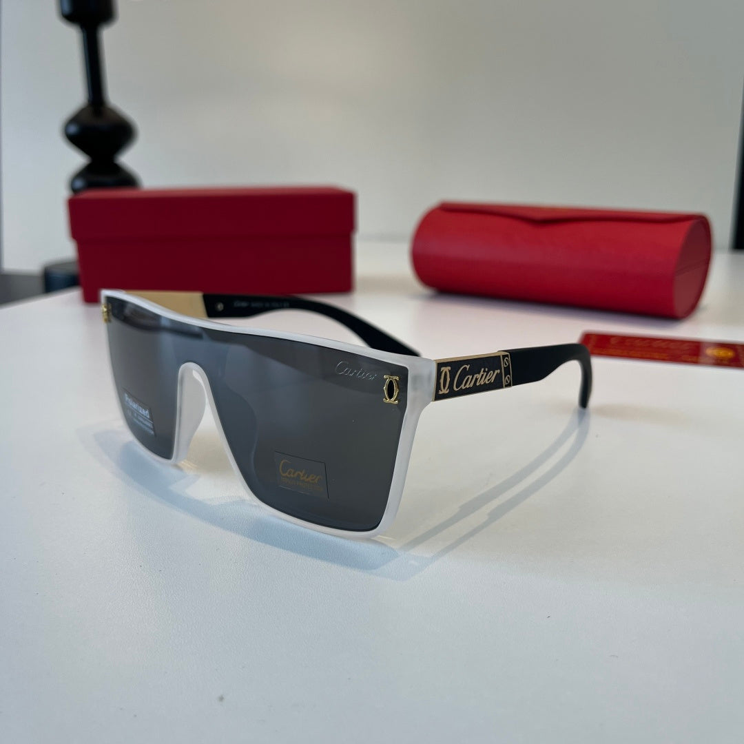 Cartier Lightweight Metal Rimless Silver Lens Sunglasses for Men & Wo - 415998 - detail image 3