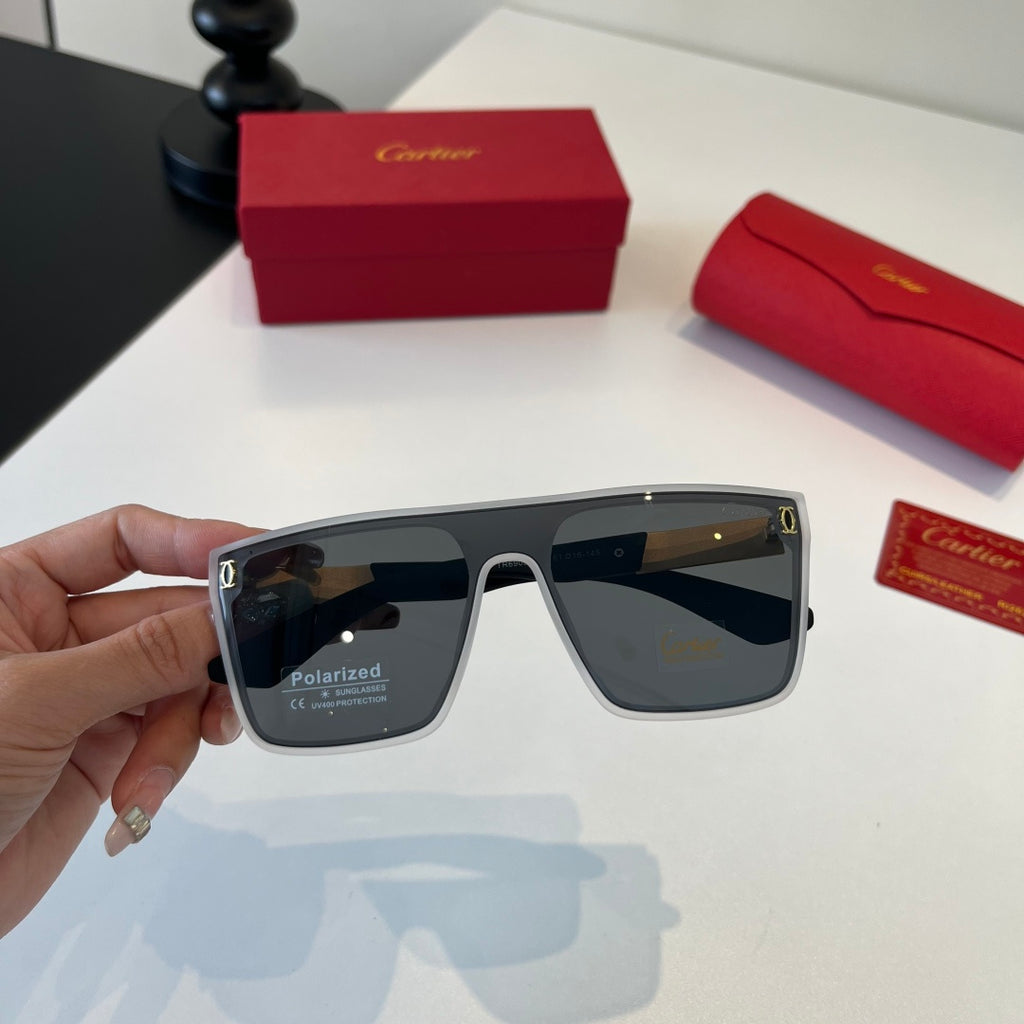 Cartier Lightweight Metal Rimless Silver Lens Sunglasses for Men & Wo - 415998 - detail image 6