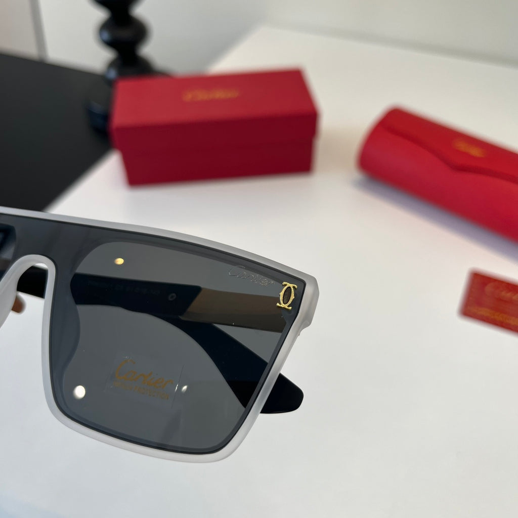 Cartier Lightweight Metal Rimless Silver Lens Sunglasses for Men & Wo - 415998 - detail image 7