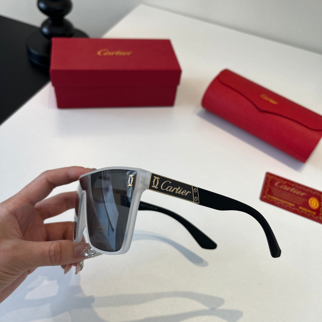 Cartier Lightweight Metal Rimless Silver Lens Sunglasses for Men & Wo - 372239 - detail image 4
