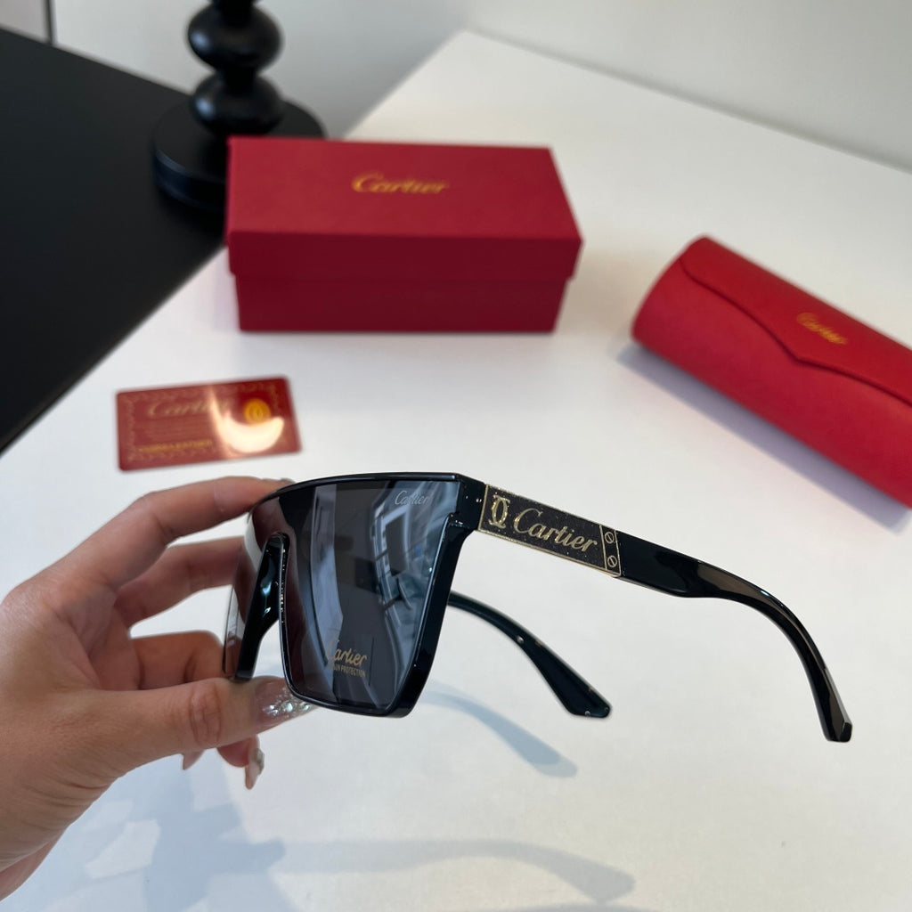 Cartier Lightweight Metal Rimless Black Lens Sunglasses for Men & Wom - 372240 - detail image 10