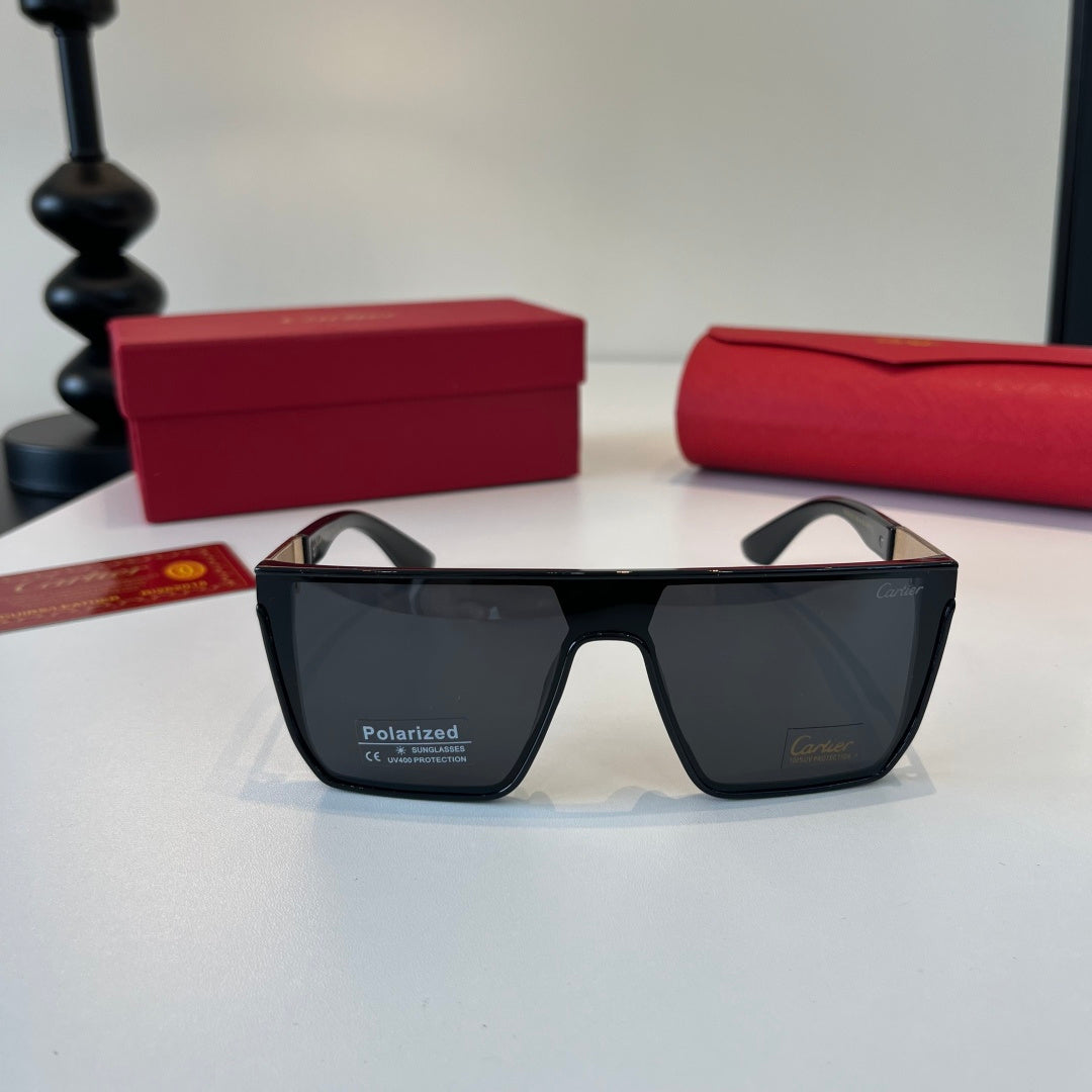 Cartier Lightweight Metal Rimless Black Lens Sunglasses for Men & Wom - 415999 - detail image 2