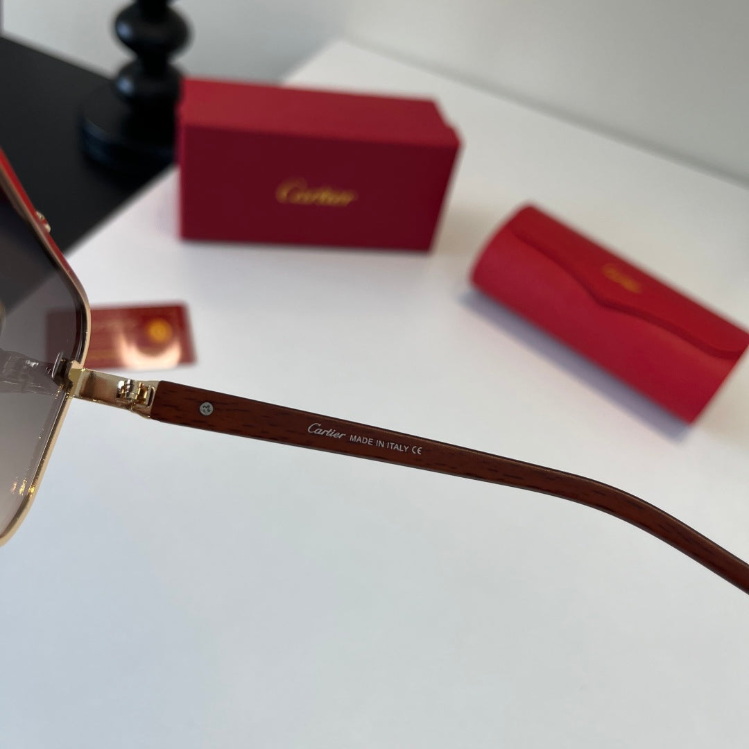Cartier Lightweight Metal Rimless Silver Lens Sunglasses for Men & Wo - 487232 - detail image 10
