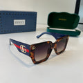Gucci Oversized Red Lens Sunglasses for Men & Women - 132235