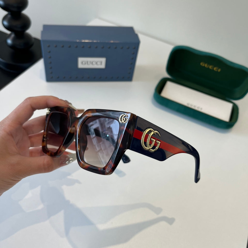 Gucci Oversized Red Lens Sunglasses for Men & Women - 132235 - detail image 4