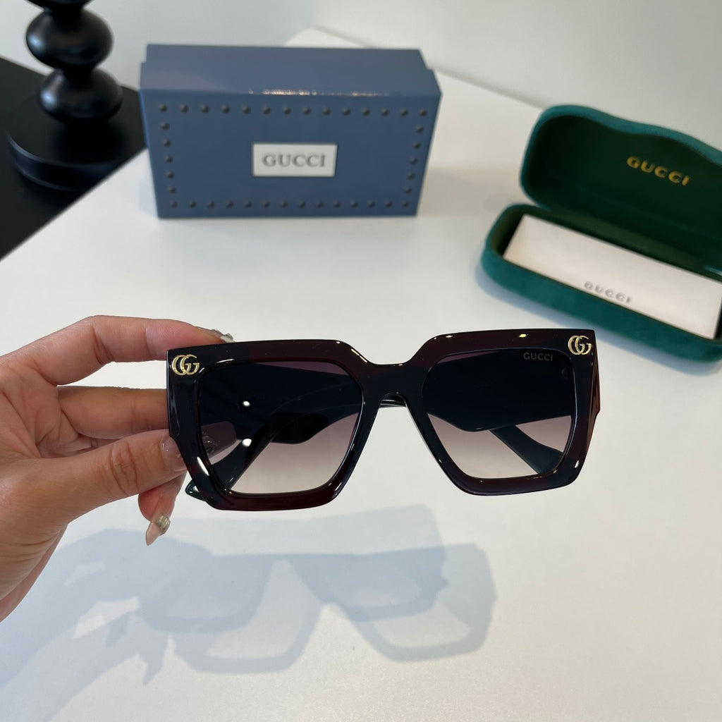 Gucci Oversized Silver Lens Sunglasses for Men & Women - 132237 - detail image 5
