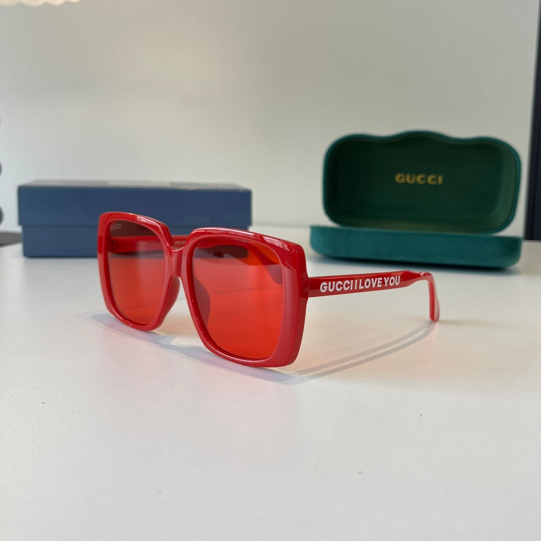 Gucci Oversized Red Lens Sunglasses for Men & Women - 371506 - detail image 2