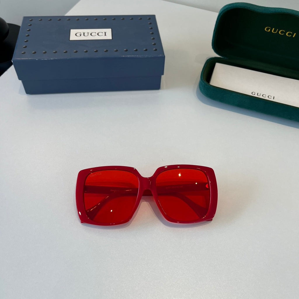 Gucci Oversized Red Lens Sunglasses for Men & Women - 132238 - detail image 4