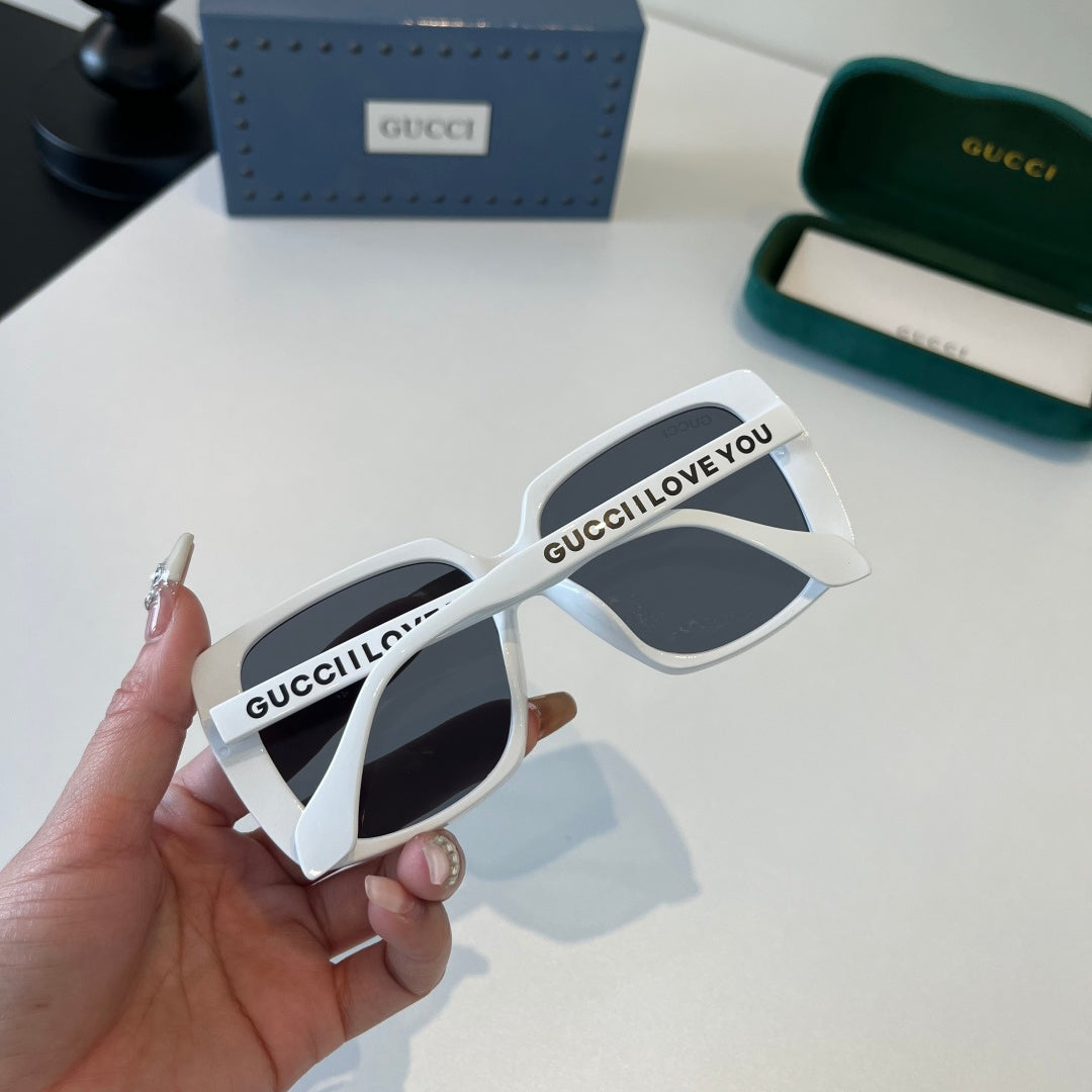 Gucci Oversized Silver Lens Sunglasses for Men & Women - 371507 - detail image 7