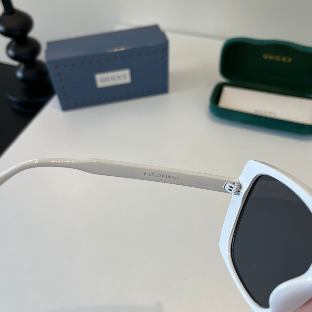 Gucci Oversized Silver Lens Sunglasses for Men & Women - 371507 - detail image 8