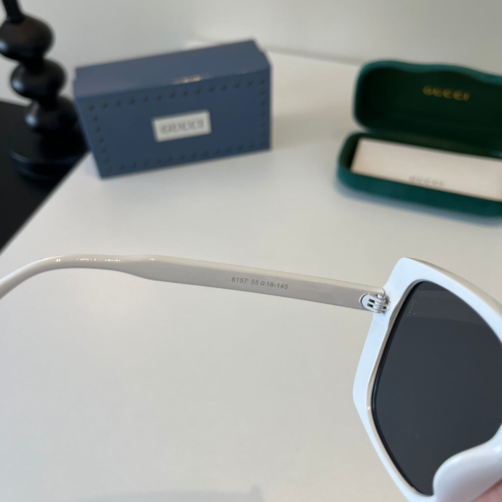 Gucci Oversized Silver Lens Sunglasses for Men & Women - 132239 - detail image 8