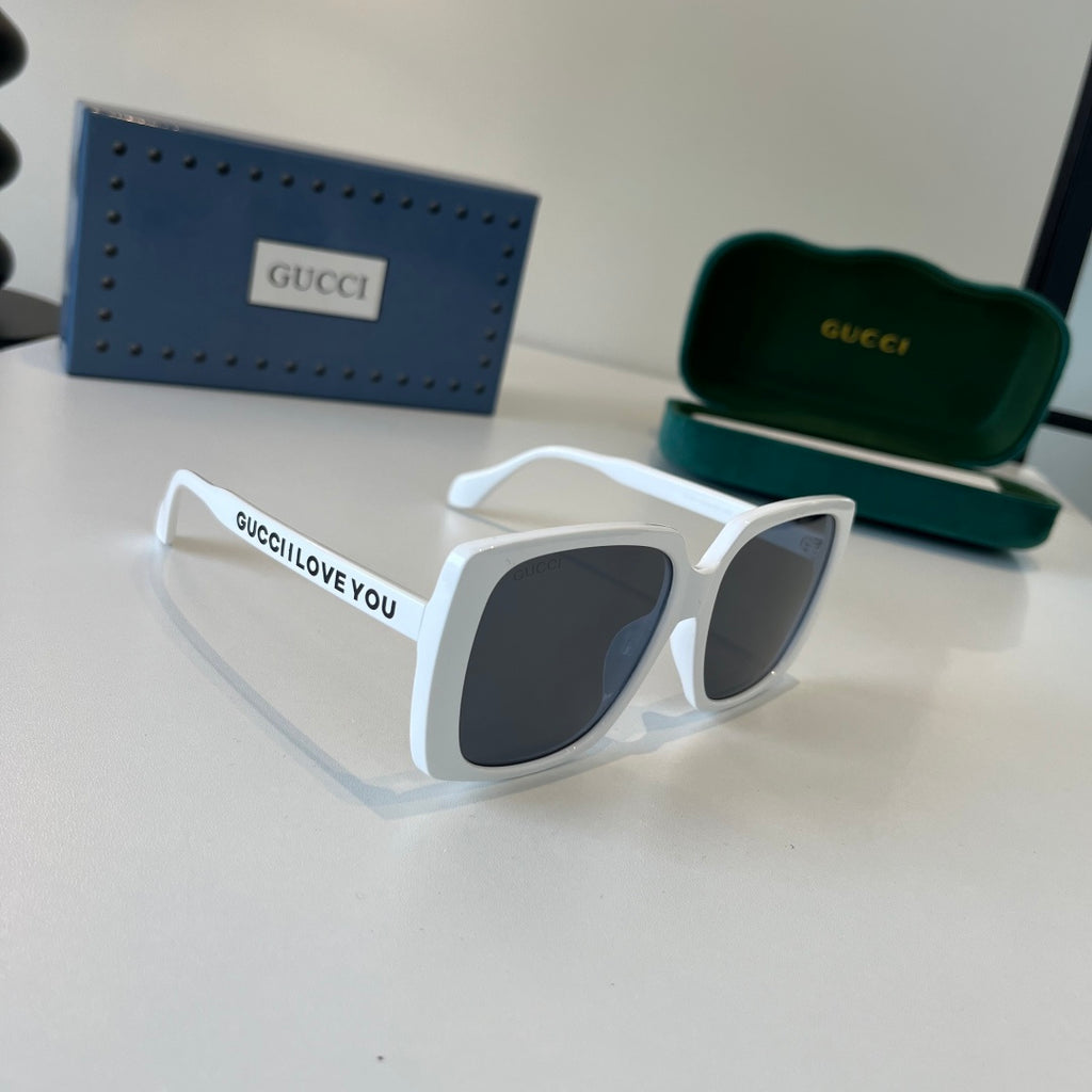 Gucci Oversized Silver Lens Sunglasses for Men & Women - 371507