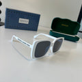 Gucci Oversized Silver Lens Sunglasses for Men & Women - 371507