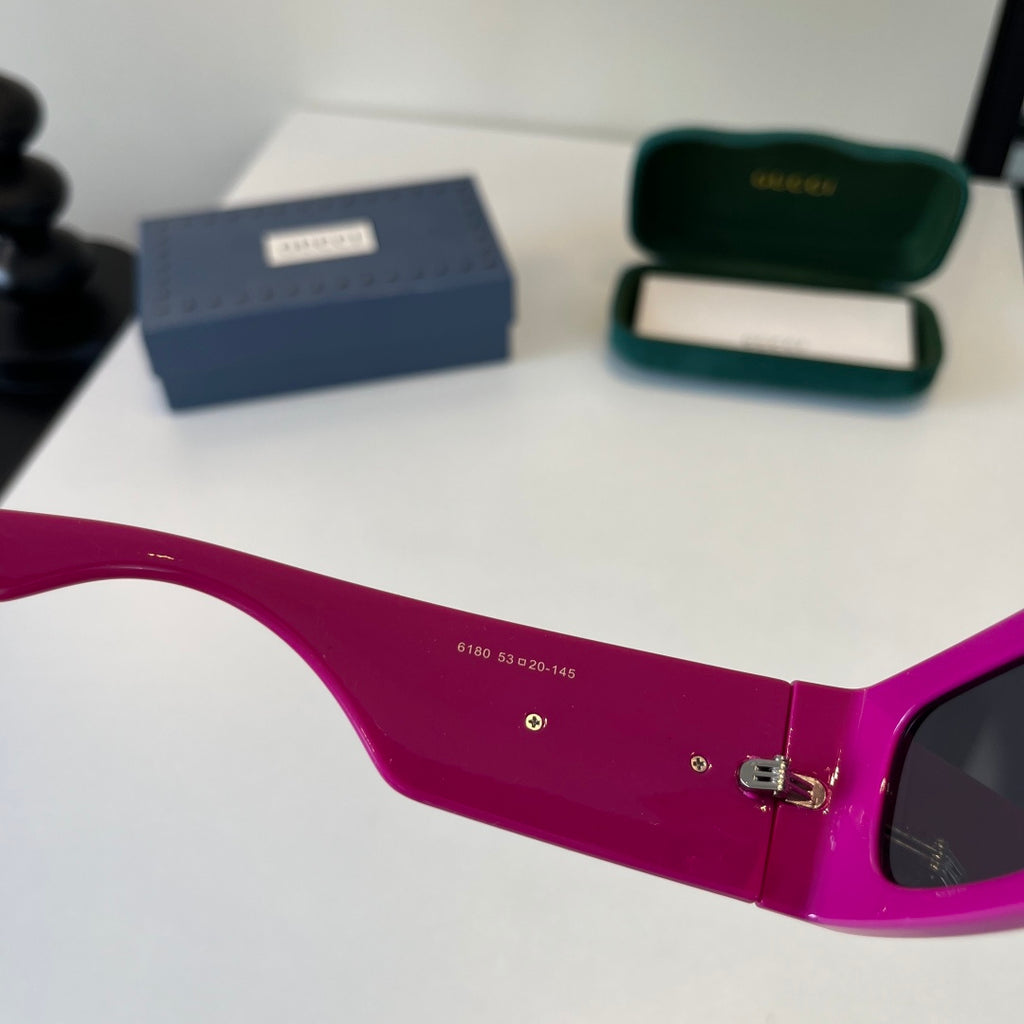 Gucci Oversized Purple Lens Sunglasses for Men & Women - 132240 - detail image 7