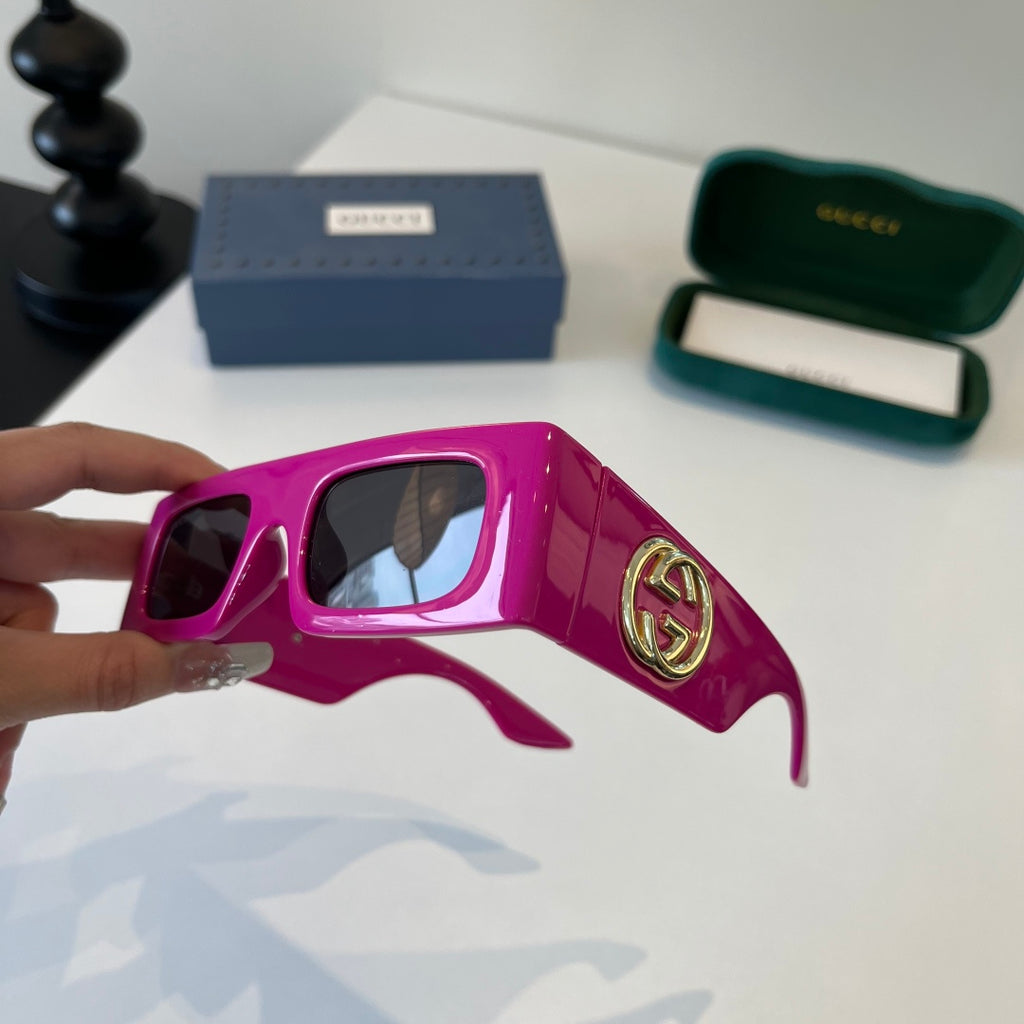 Gucci Oversized Purple Lens Sunglasses for Men & Women - 132240 - detail image 3