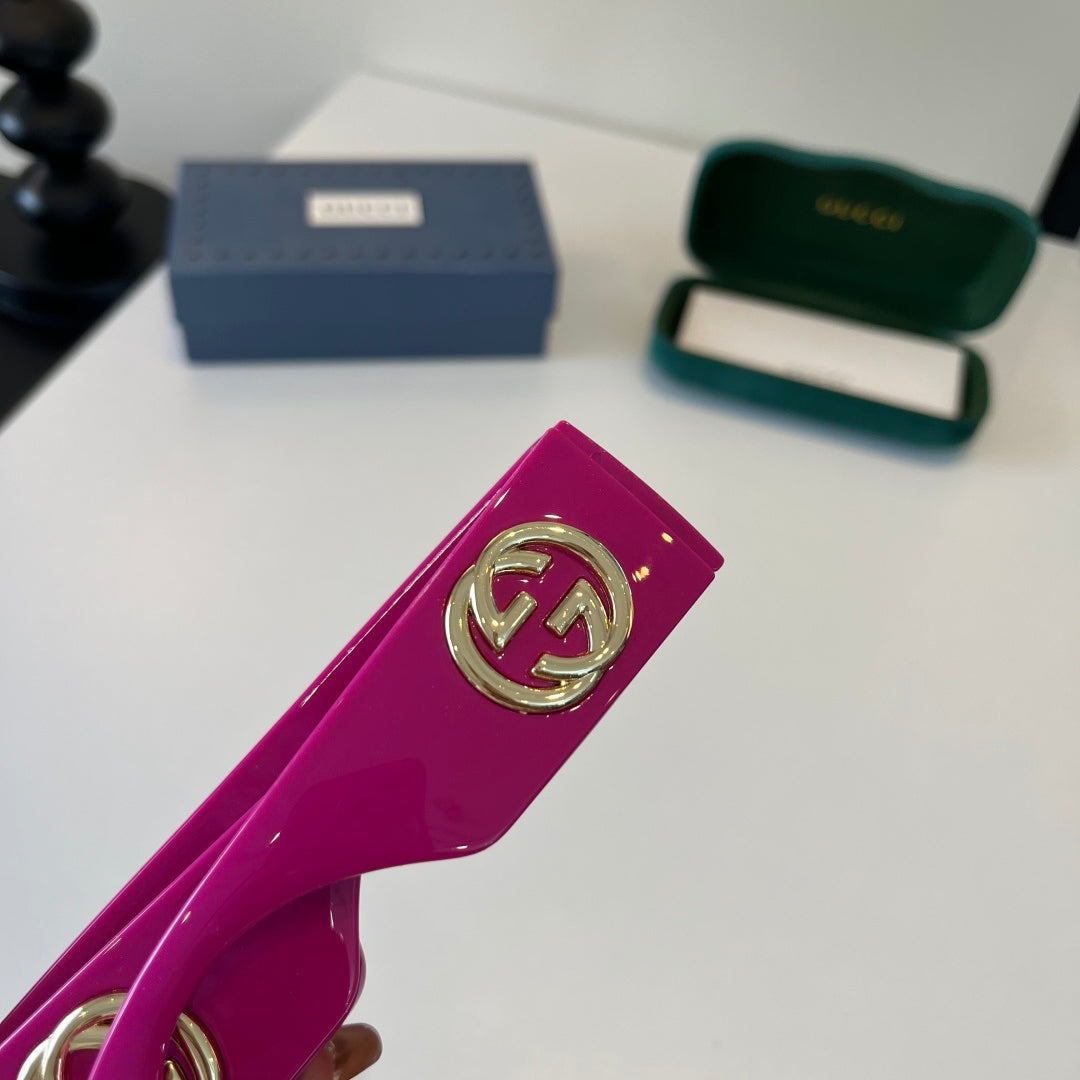 Gucci Oversized Purple Lens Sunglasses for Men & Women - 132240 - detail image 5