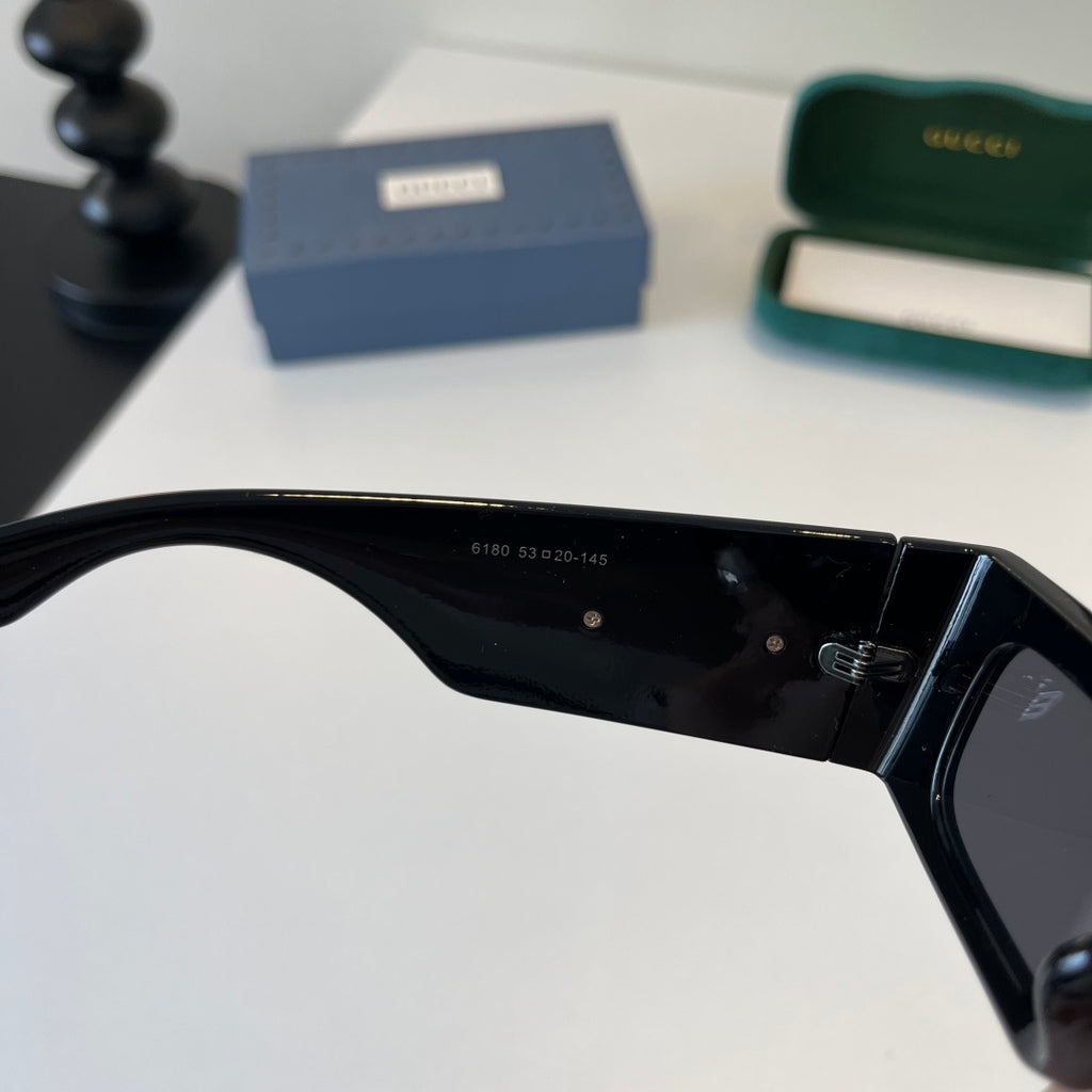 Gucci Oversized Silver Lens Sunglasses for Men & Women - 132241 - detail image 6