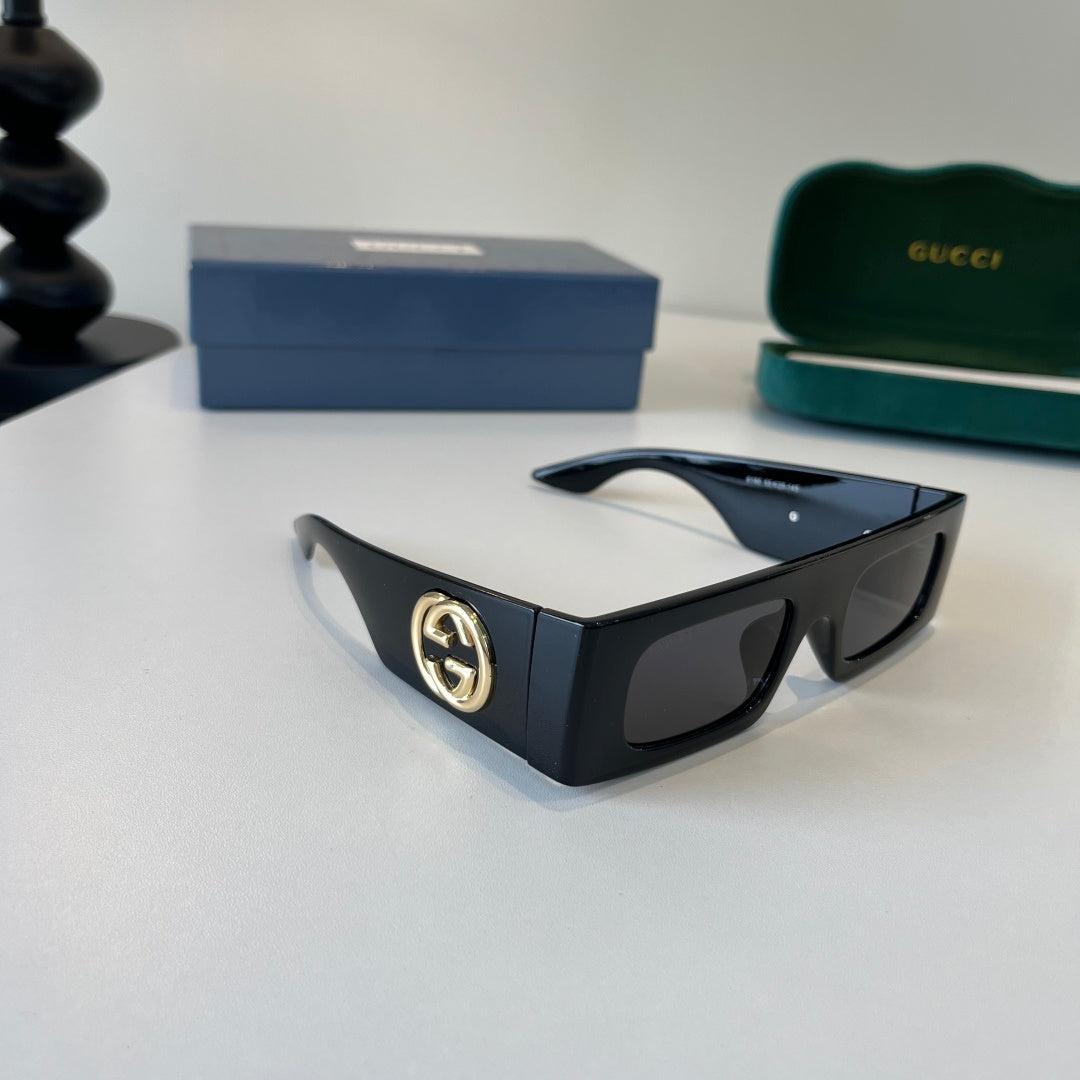 Gucci Oversized Silver Lens Sunglasses for Men & Women - 132241
