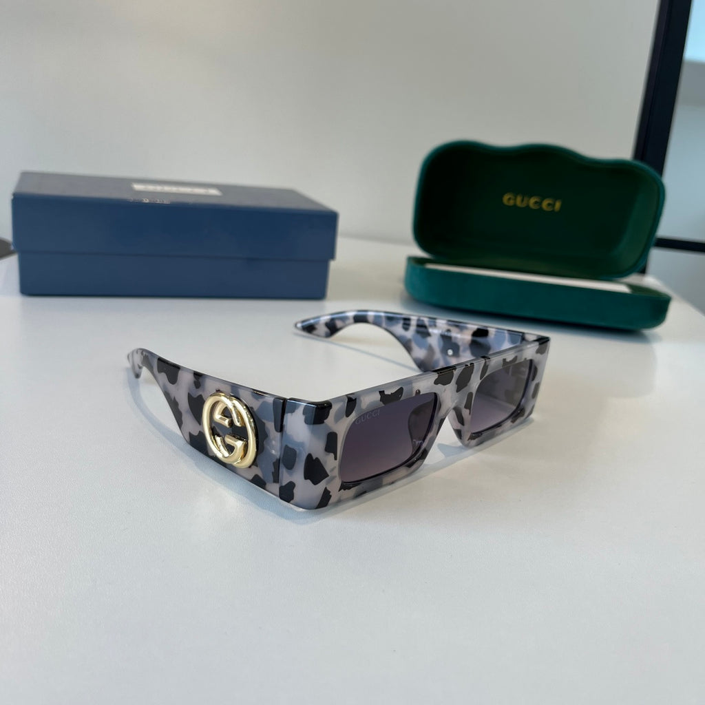 Gucci Oversized Silver Lens Sunglasses for Men & Women - 132242