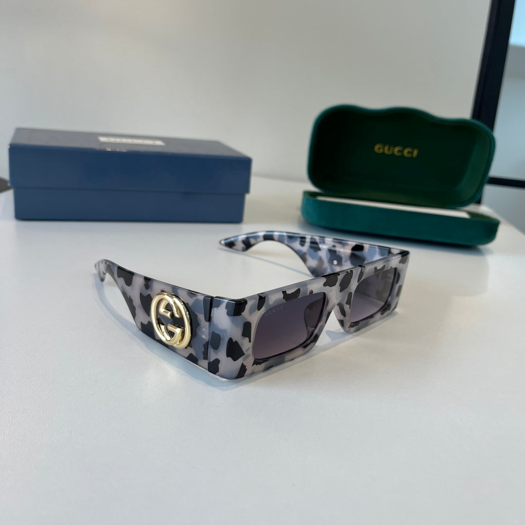 Gucci Oversized Silver Lens Sunglasses for Men & Women - 132242