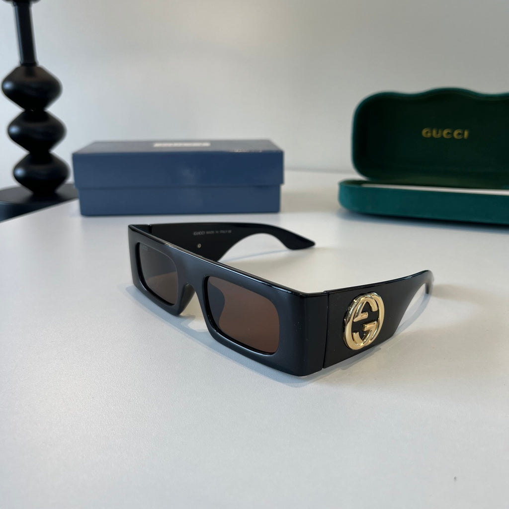 Gucci Oversized Silver Lens Sunglasses for Men & Women - 132243 - detail image 3