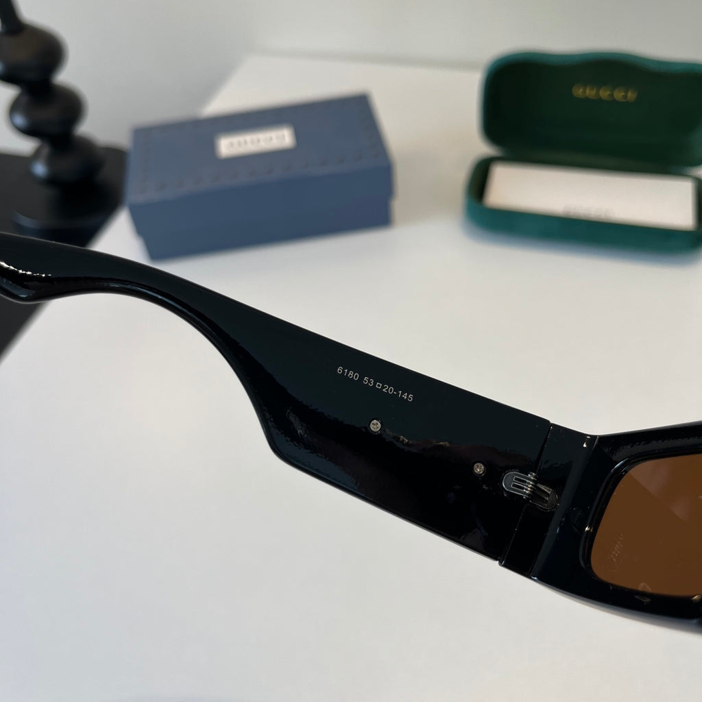 Gucci Oversized Silver Lens Sunglasses for Men & Women - 132243 - detail image 5