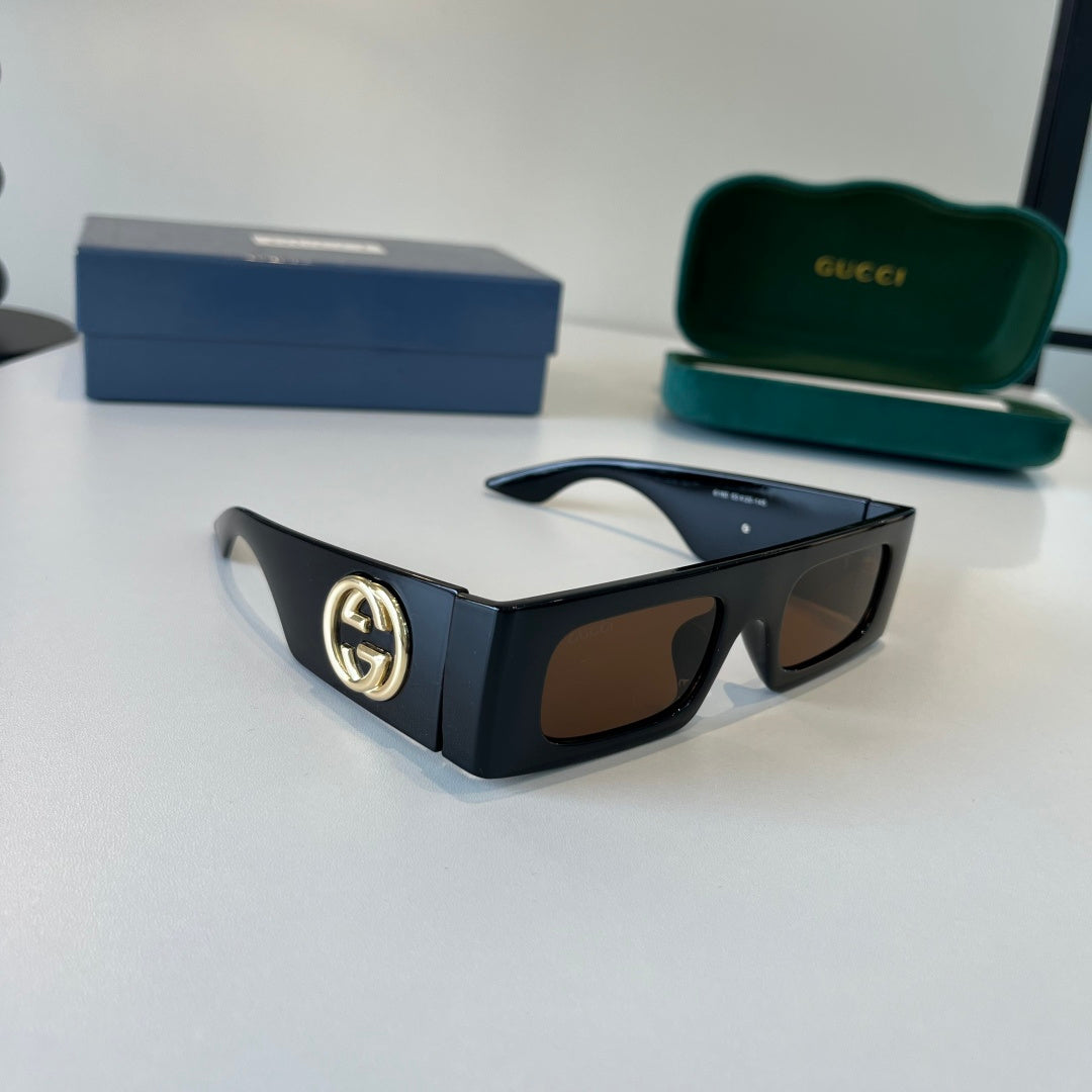 Gucci Oversized Silver Lens Sunglasses for Men & Women - 371487