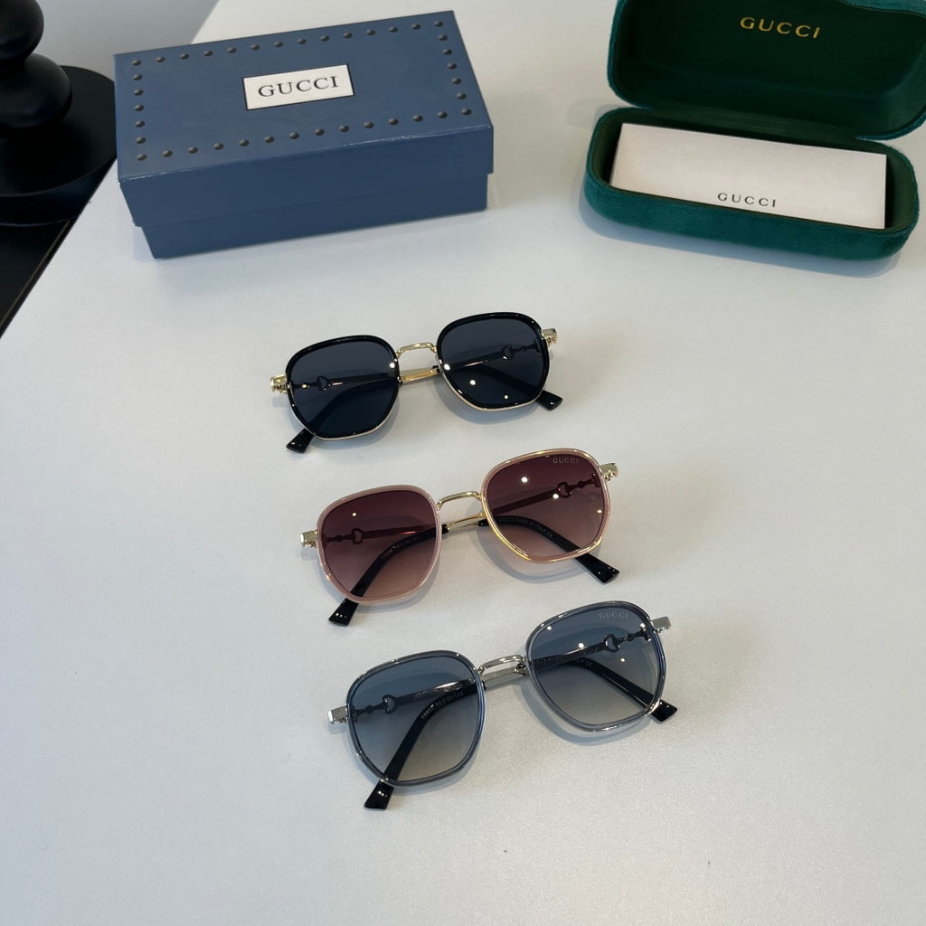 Gucci Oversized Silver Lens Sunglasses for Women - 371494 - detail image 9