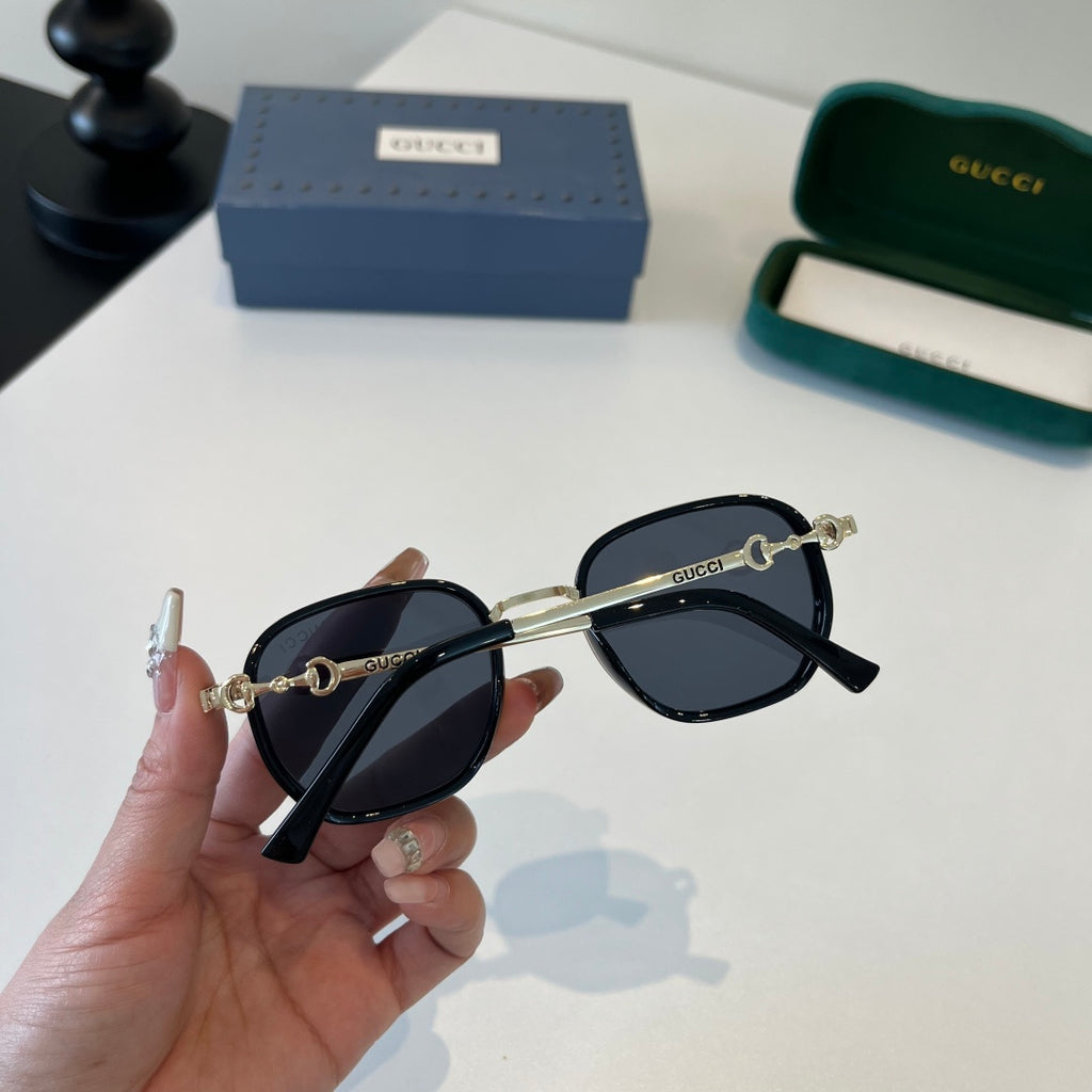 Gucci Oversized Silver Lens Sunglasses for Women - 132250 - detail image 7