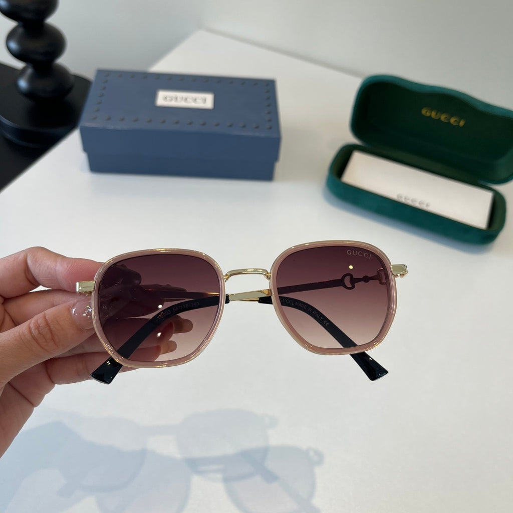 Gucci Oversized Red Lens Sunglasses for Women - 371495 - detail image 6
