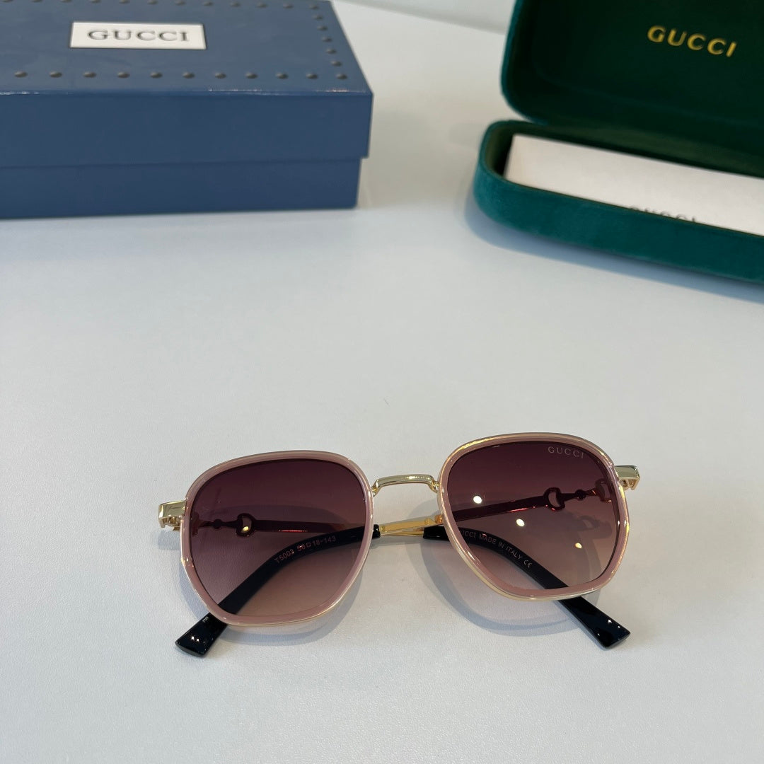 Gucci Oversized Red Lens Sunglasses for Women - 132251 - detail image 4