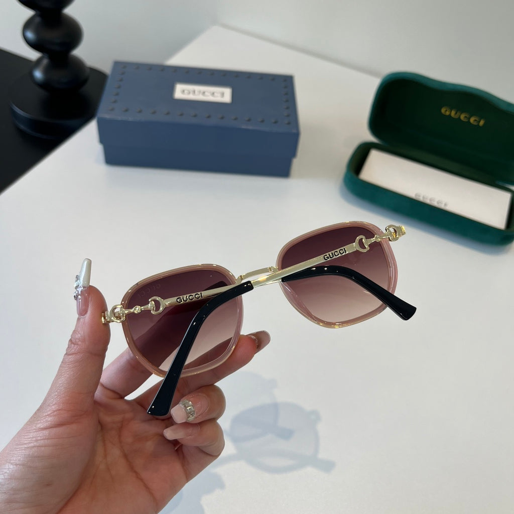 Gucci Oversized Red Lens Sunglasses for Women - 132251 - detail image 8